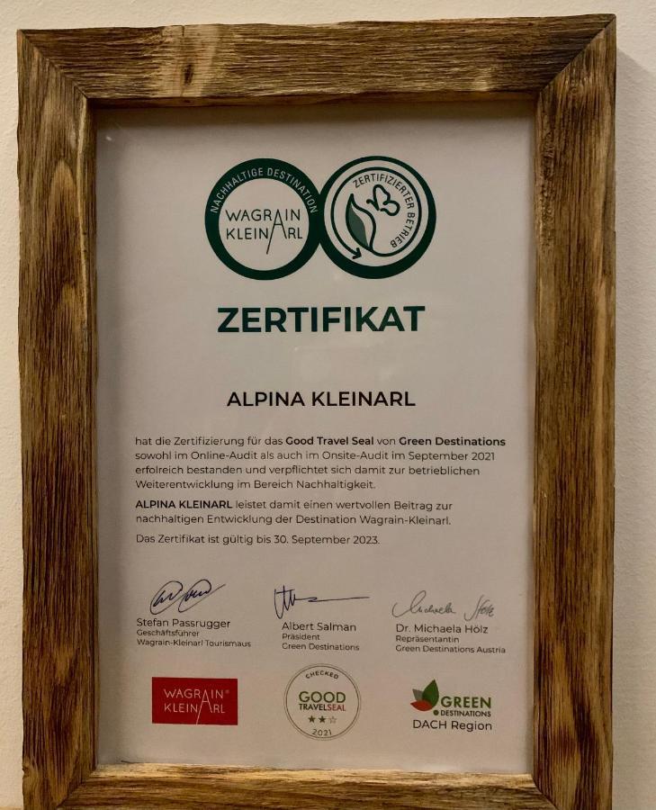 Hotel Alpina Kleinarl Kültér fotó